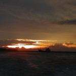 マラッカ海峡の夕日